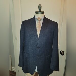 Jack Victor plaid navy blazer/sport coat